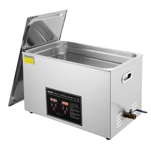 【DealsForYouDays】VEVOR 30L Stainless Steel Ultrasonic Cleaner with Digital Timer, Heater, 40khz Ultrasonic Waves & Advanced Transducer Technology, Professional Effective Cleaning Machine for Watches, Eyeglasses, Rings, Small Parts, Circuit Board